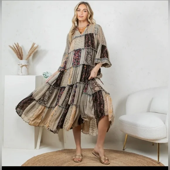 Timeless Long Jhabla Dress - Elegant & Chic (New Color) - Picture 2 of 7